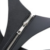 Kinky Party Corset SM Vinyle Noir
